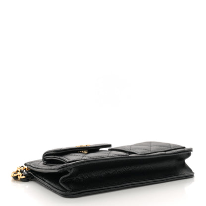 Chanel Caviar Quilted Polly Pocket Pouch Black 4 of 7