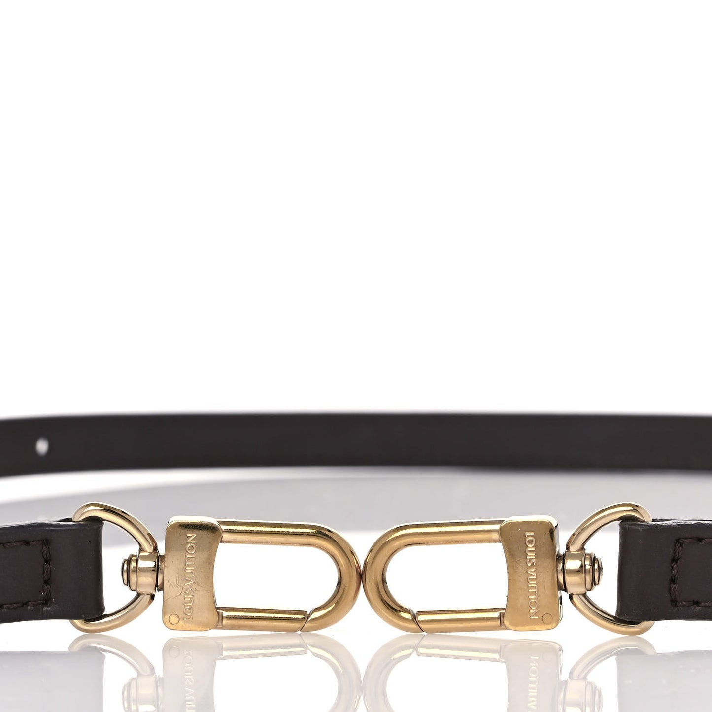 Calfskin 12mm Adjustable Shoulder Strap Brown
