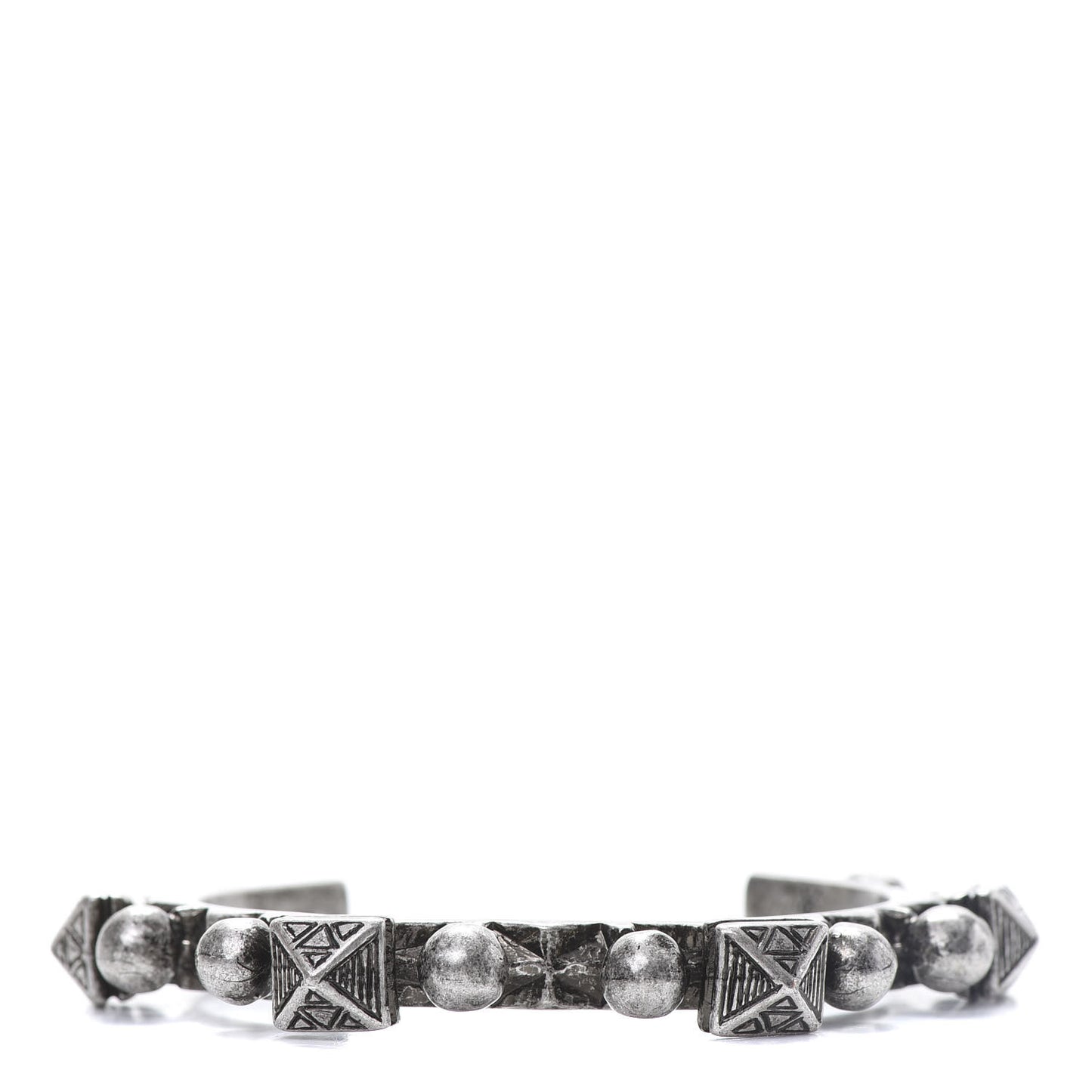 Brass Marrakech Cuff Bracelet Silver
