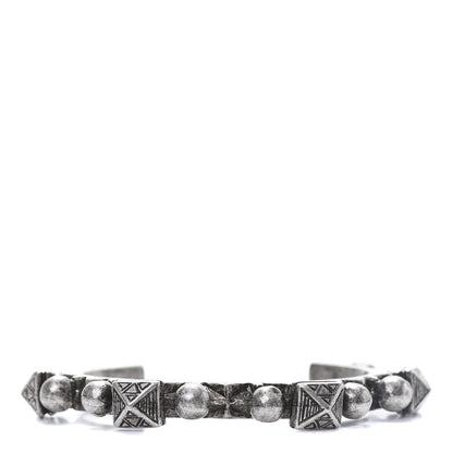 Saint Laurent Brass Marrakech Cuff Bracelet Silver 1 of 4