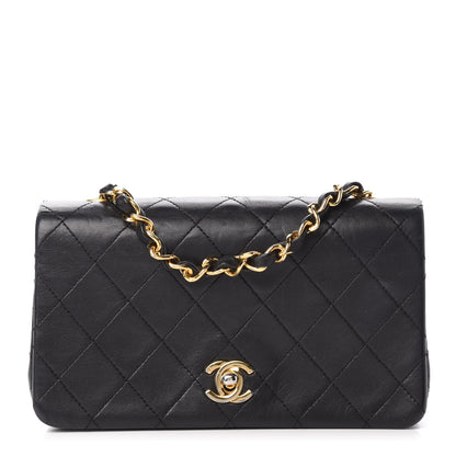 Chanel Lambskin Quilted Mini Flap Black 1 of 9