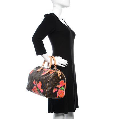 Louis Vuitton Monogram Roses Speedy 30 2 of 9