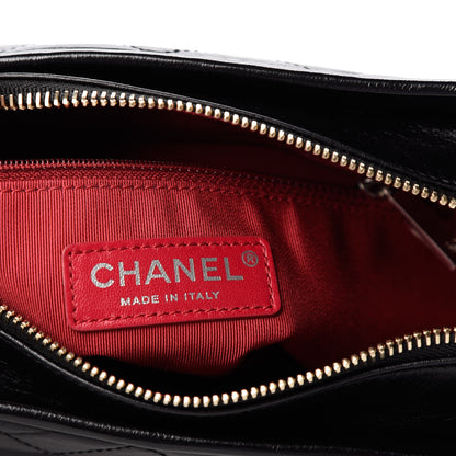 Chanel Aged Calfskin Quilted Small Gabrielle Hobo Black 6 of 10