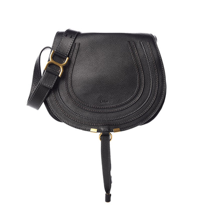 Chloe Calfskin Medium Marcie Round Crossbody Bag Black 1 of 11