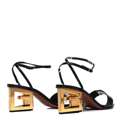 Givenchy Smooth Calfskin Triangle Sandals 38 Black 4 of 7
