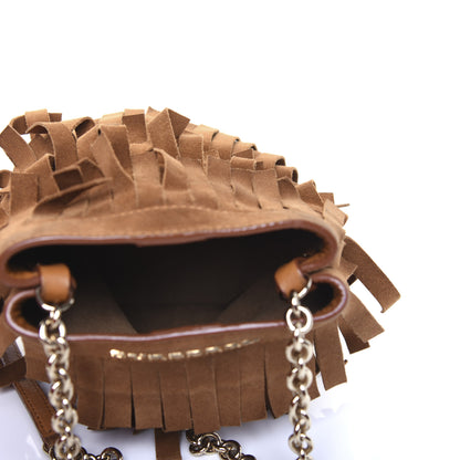Burberry Suede Fringe Mini Bucket Bag 5 of 15