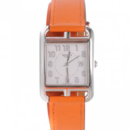 Hermes Stainless Steel Swift 29mm Cape Cod Double Tour Quartz Watch Orange 1 of 5