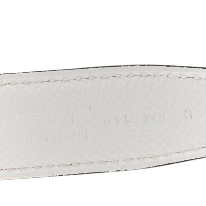 Hermes Epsom Swift 24mm Belt Strap  85 34 White Etoupe 5 of 7