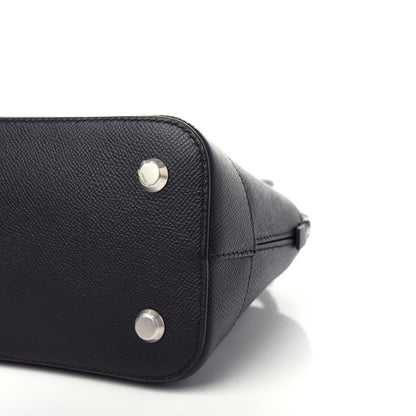 Balenciaga Signature Grained Calfskin Logo S Ville Top Handle Bag Black 8 of 9