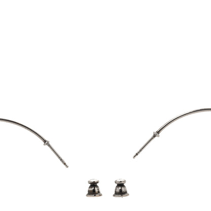 Christian Dior Palladium J'Adior Hoop Earrings Black 3 of 4