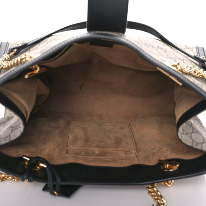 Gucci GG Supreme Monogram Medium Padlock Tote Black 5 of 12