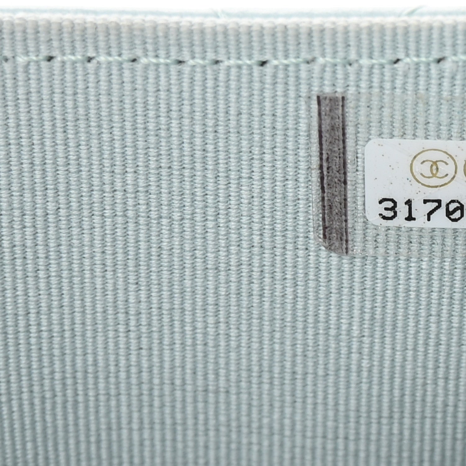 Chanel Lambskin Quilted Top Handle Flap Clutch With Chain Light Blue 8 of 12