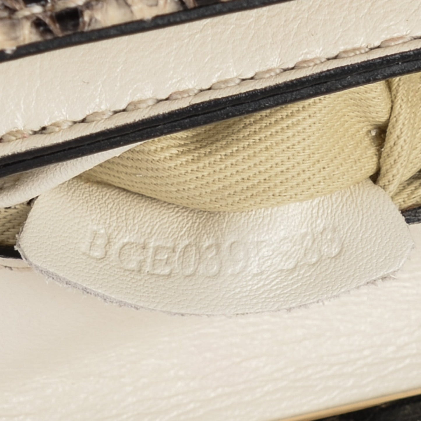 Snakeskin Va Va Voom Shoulder Bag Ivory