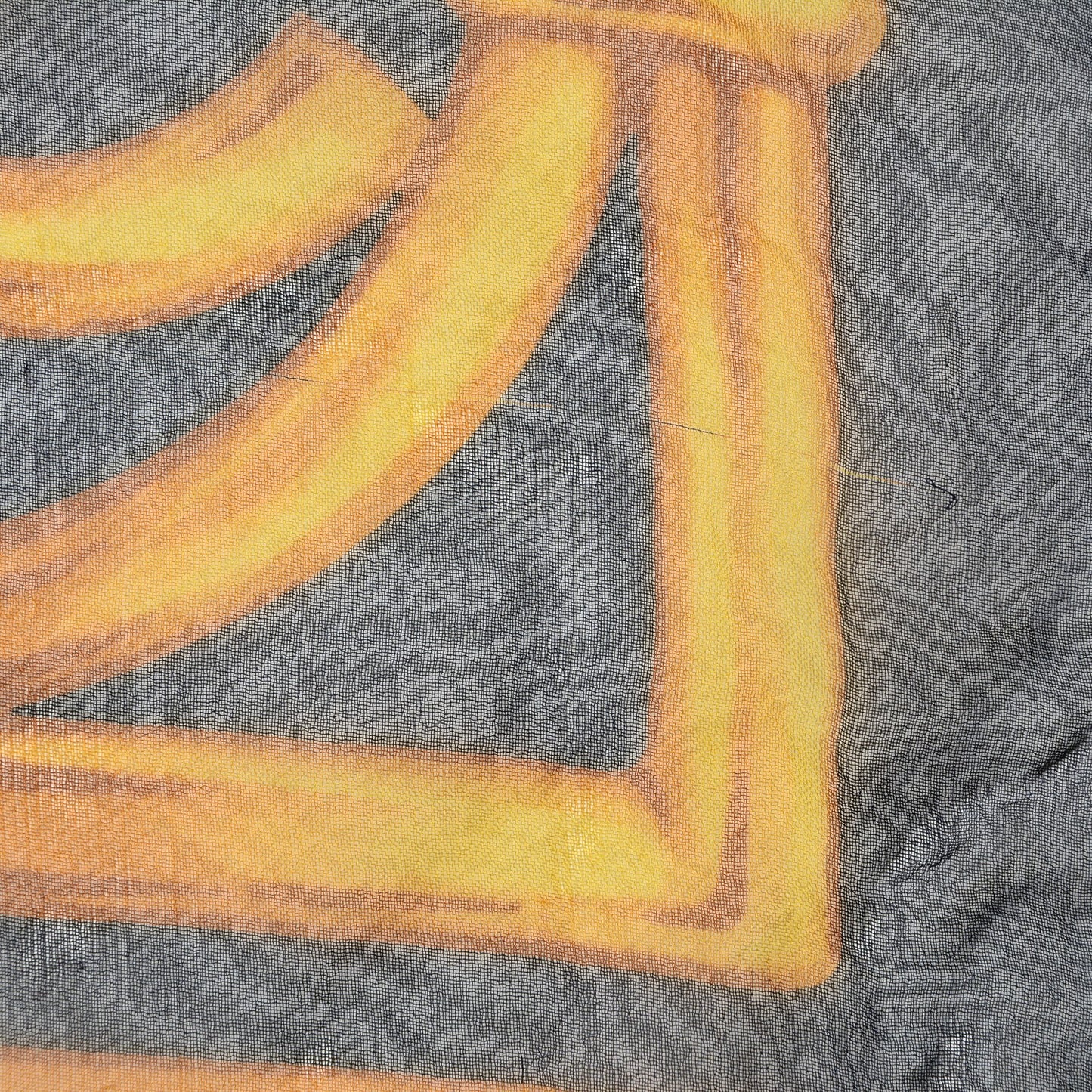 Silk Chiffon Sailboat Scarf Navy