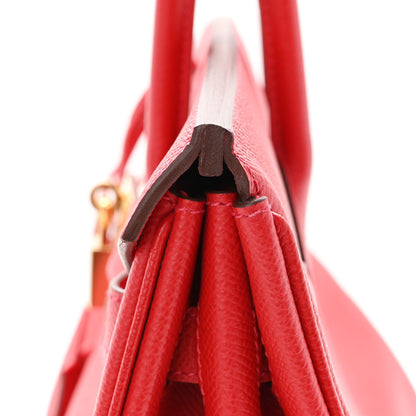 Hermes Epsom Birkin 35 Rouge Casaque 12 of 16