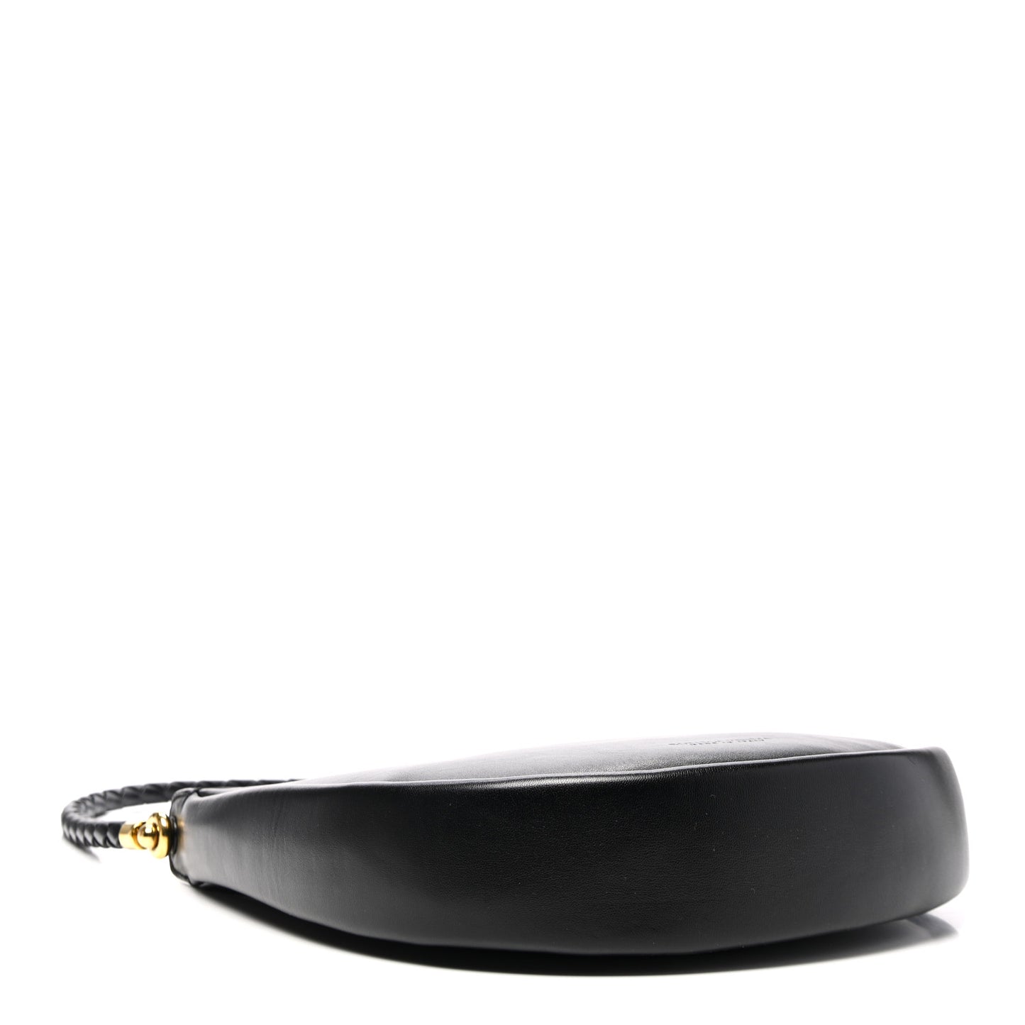 Smooth Calfskin Hula Hoop Shoulder Bag Black