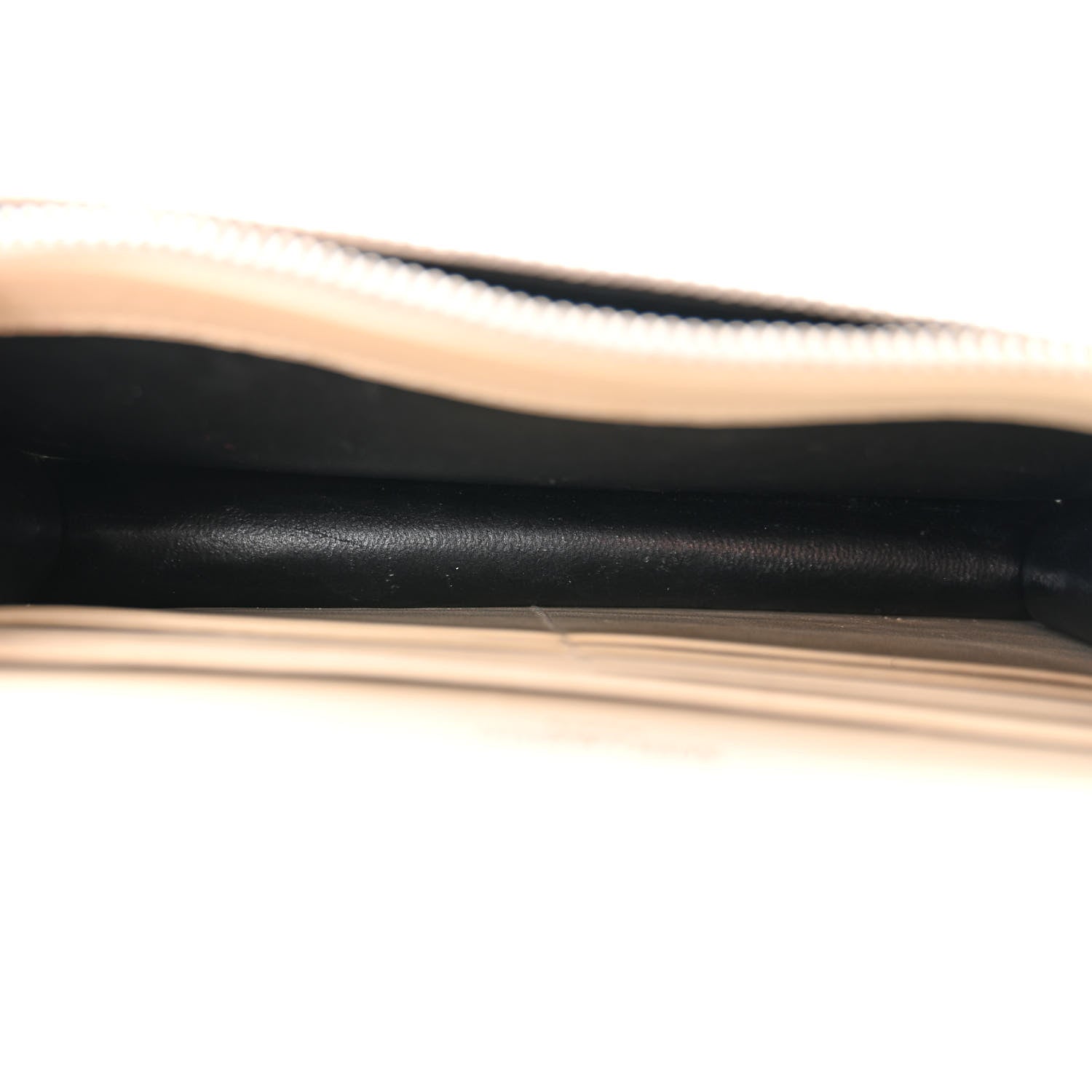Saint Laurent Calfskin Crocodile Embossed Kate Monogram Tassel Chain Wallet Crema Soft 5 of 14