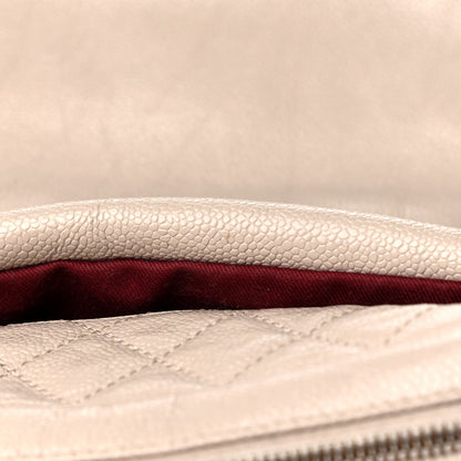 Chanel Crumpled Grained Calfskin Quilted Small Shiva Flap Beige 13 of 15