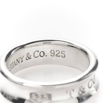 Tiffany Sterling Silver 1837 Band Ring 58 8.25 5 of 5