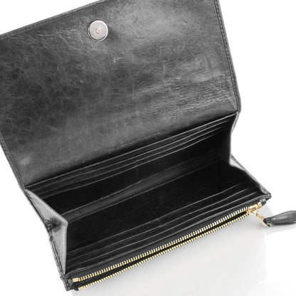 Balenciaga Agneau Giant 12 Gold Hardware Money Wallet Black 6 of 8