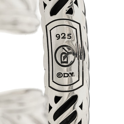 David Yurman Sterling Silver 10mm Sculpted Cable Cuff Bracelet 3 of 4