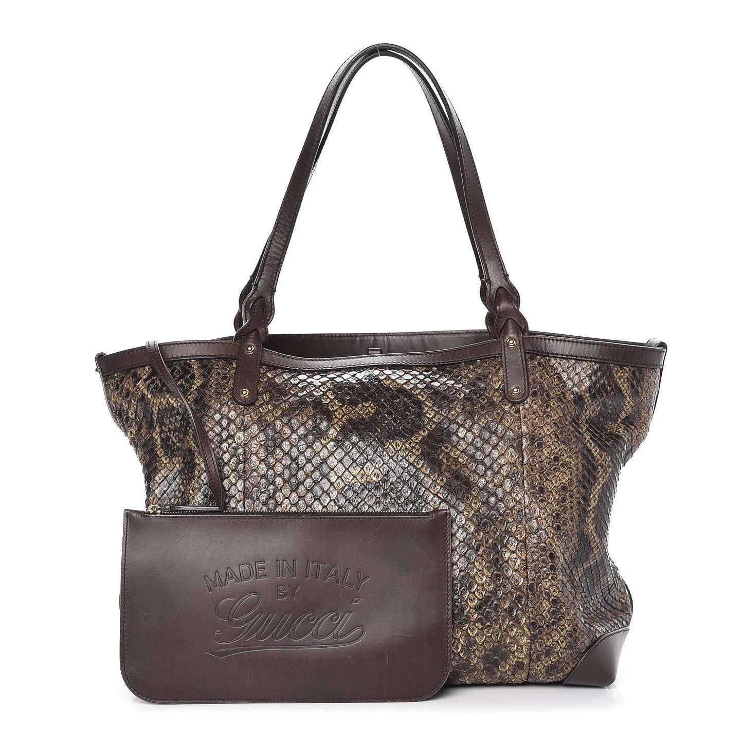 Python Medium Craft Tote Brown