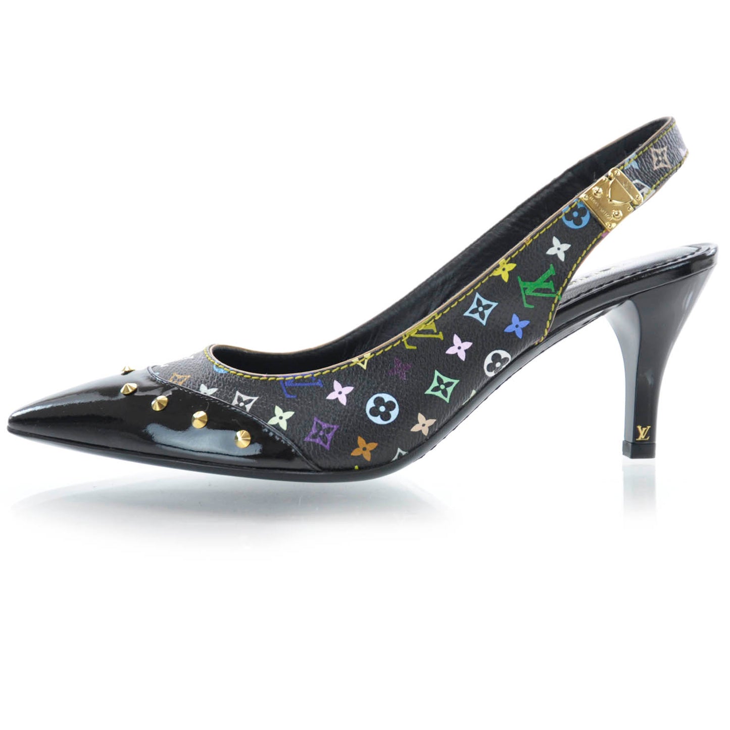 Multicolor Slingback Pumps 37.5
