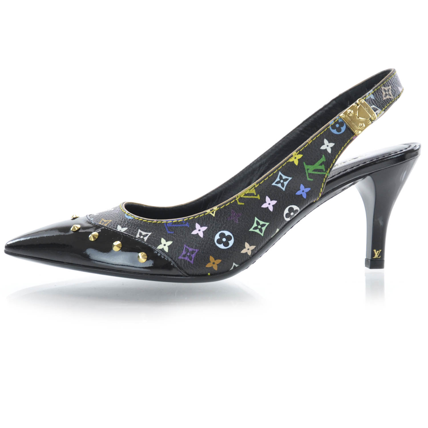 Louis Vuitton Multicolor Slingback Pumps 37.5 1 of 11