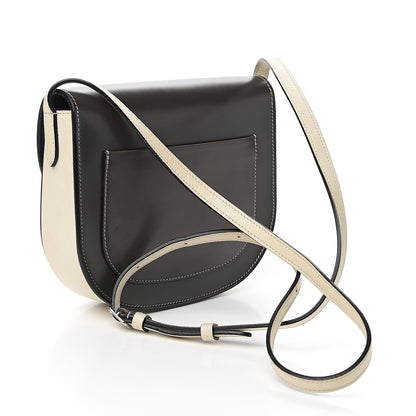 Celine Glazed Calfskin Small Bi-Color Trotteur Dark Grey 2 of 8