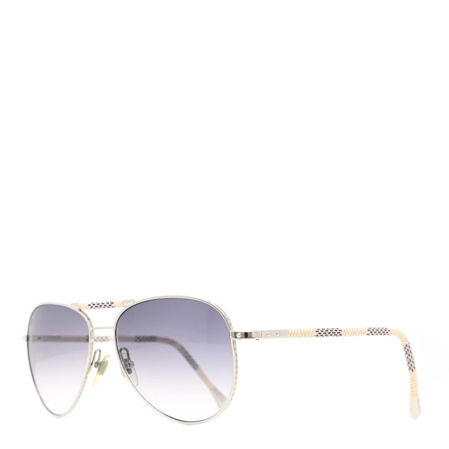 Louis Vuitton Damier Azur Conspiration Pilote Aviator Sunglasses Z0203U 1 of 8