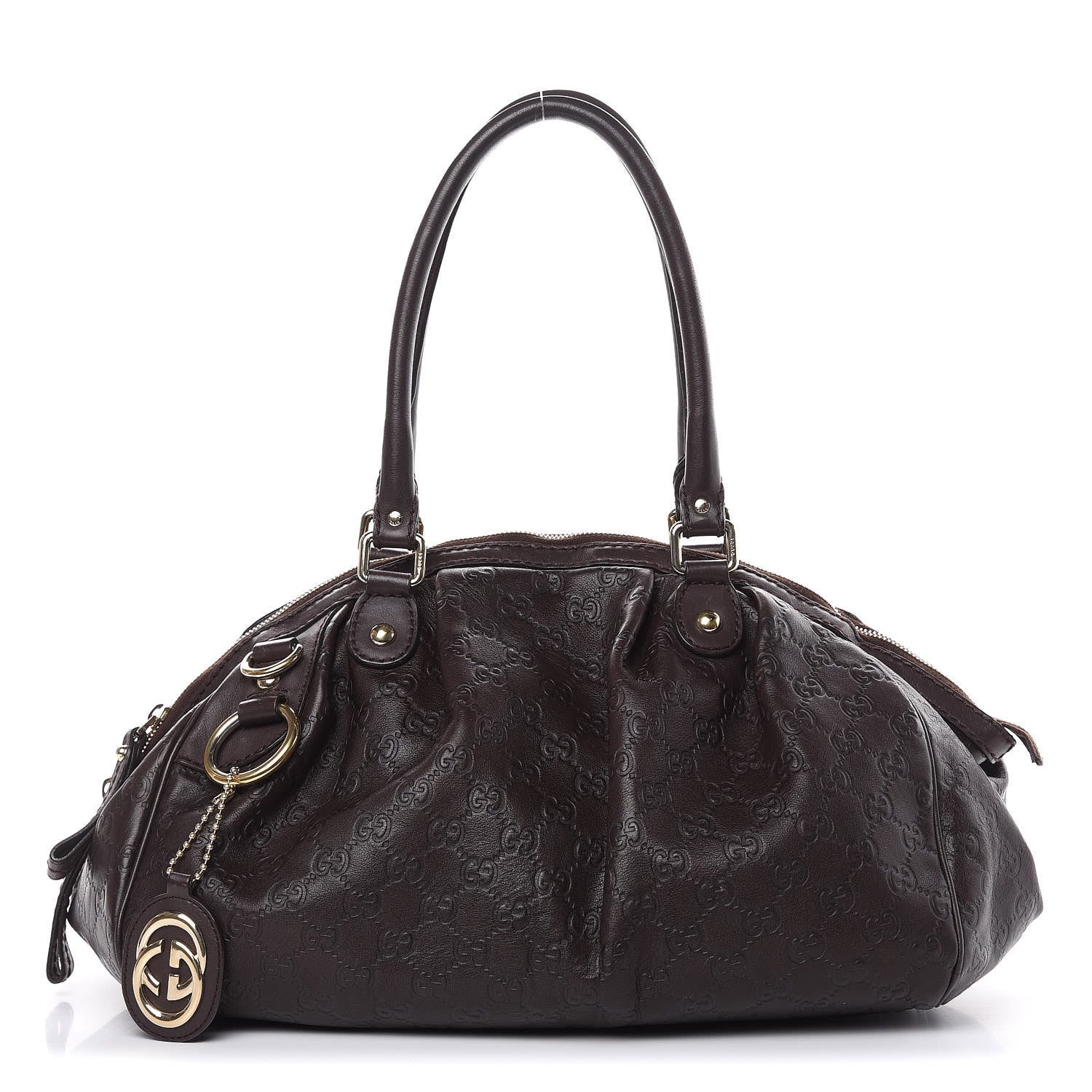 Gucci Guccissima Medium Sukey Boston Chocolate 1 of 19