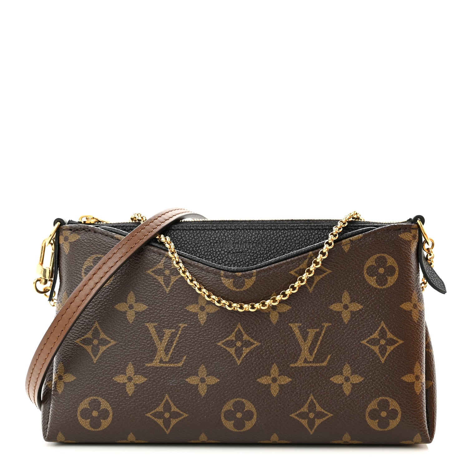 Louis Vuitton Monogram Pallas Clutch Black 1 of 10