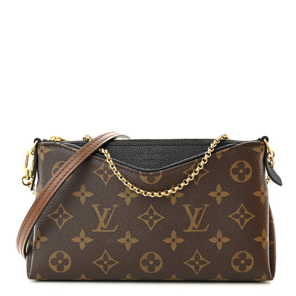 Louis Vuitton Monogram Pallas Clutch Black 1 of 10
