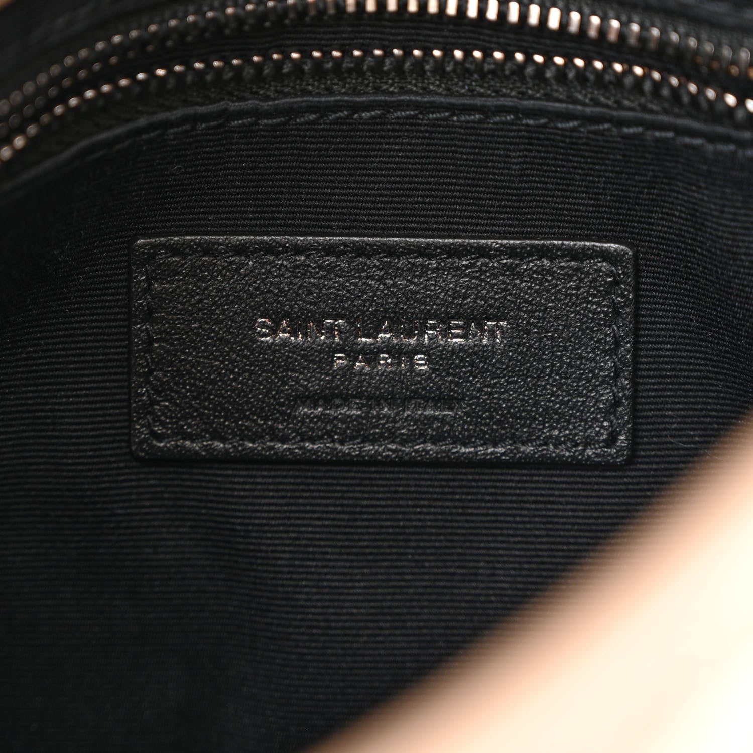 Saint Laurent Crinkled Calfskin Matelasse Monogram Niki Chain Wallet Dusty Grey 6 of 12
