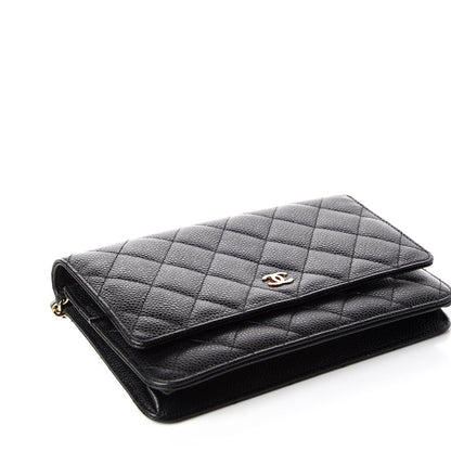 Chanel Caviar Quilted Wallet On Chain WOC Black 4 of 11