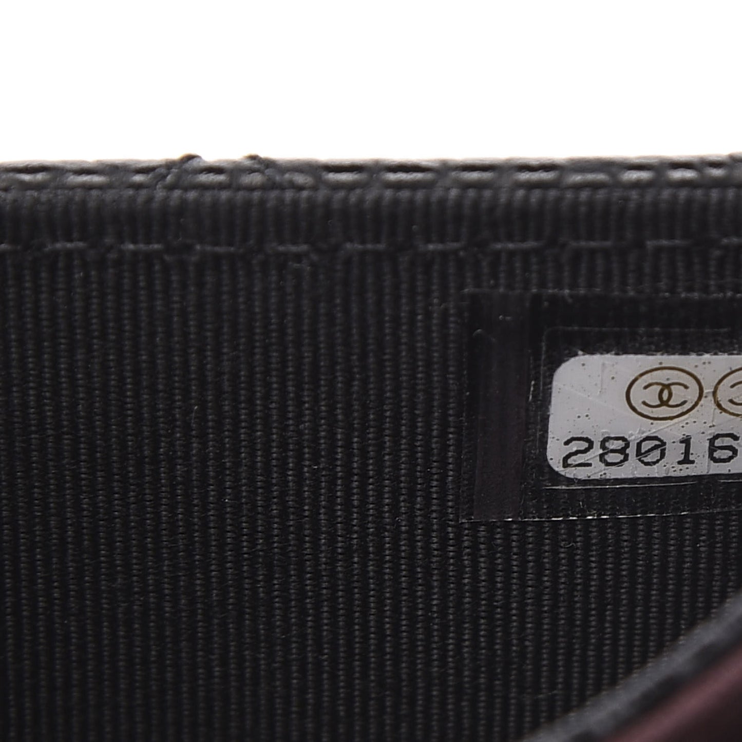 Caviar Quilted Flap Card Holder Wallet Black