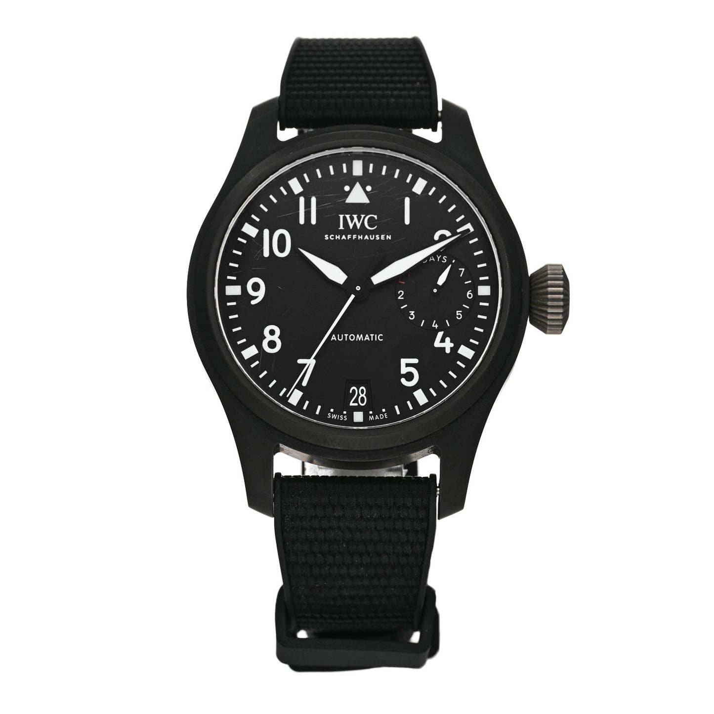 Ceramic Nylon 46mm Top Gun Edition Big Pilot Automatic Watch Black IW502001