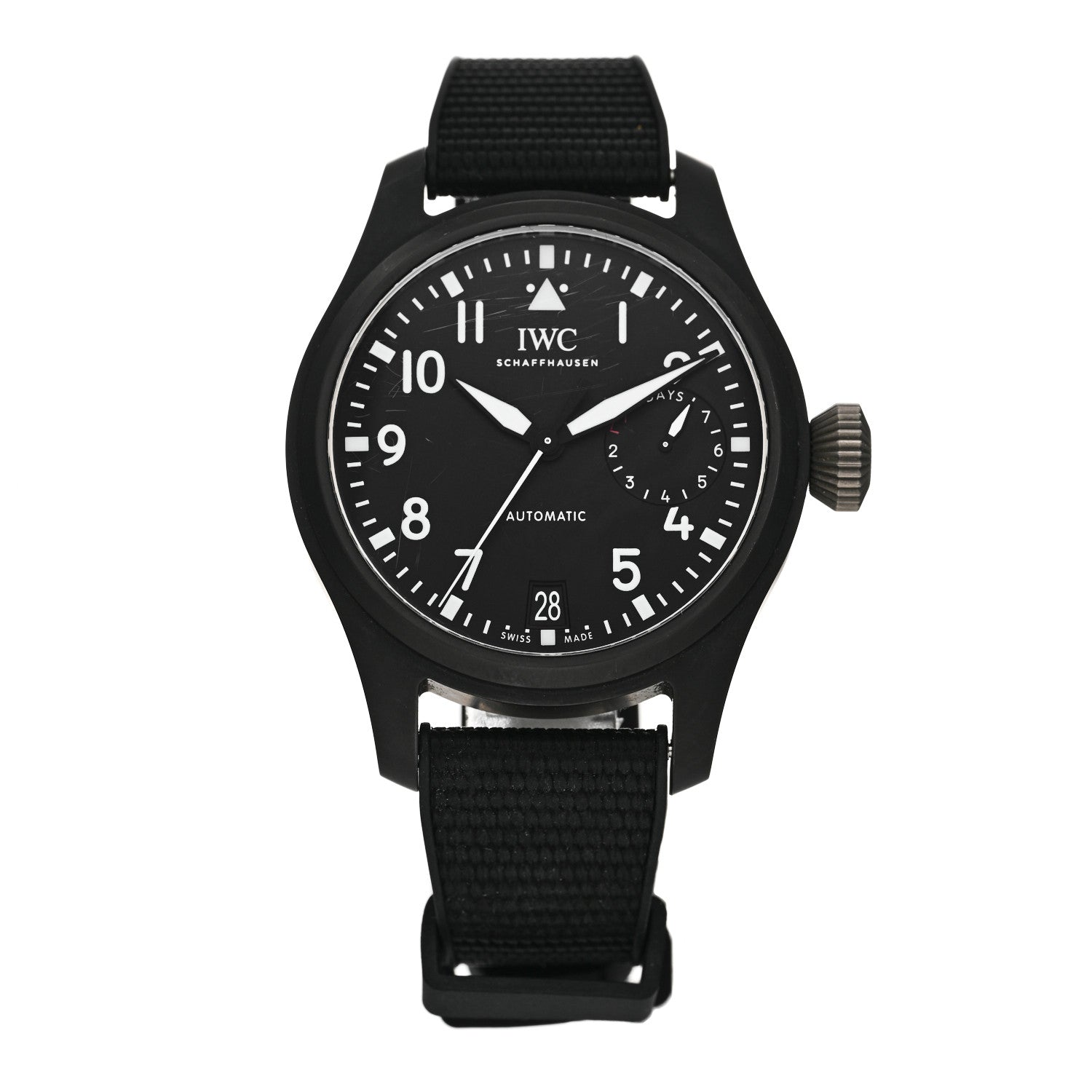 IWC Ceramic Nylon 46mm Top Gun Edition Big Pilot Automatic Watch Black IW502001 1 of 5
