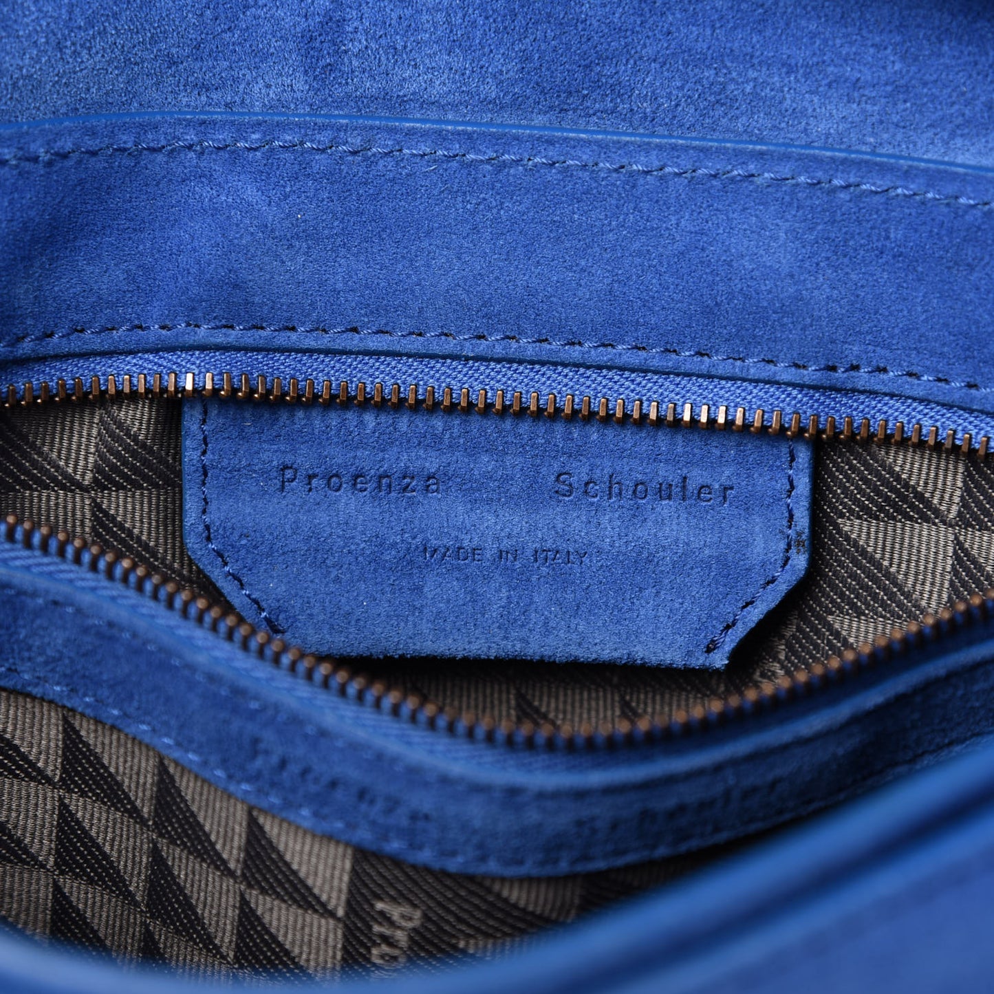 Suede PS1 Pochette Clutch Royal Blue