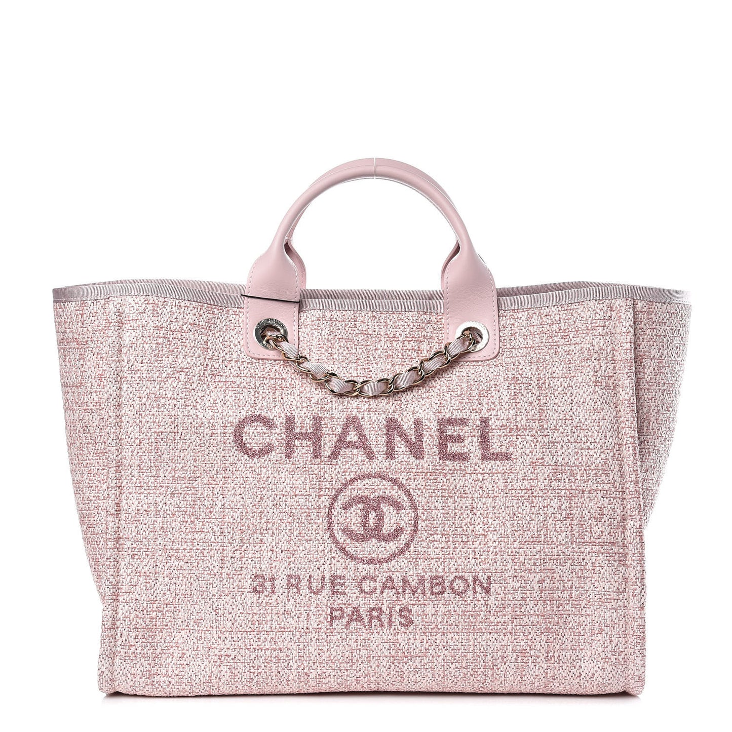 Canvas Large Deauville Tote Pink