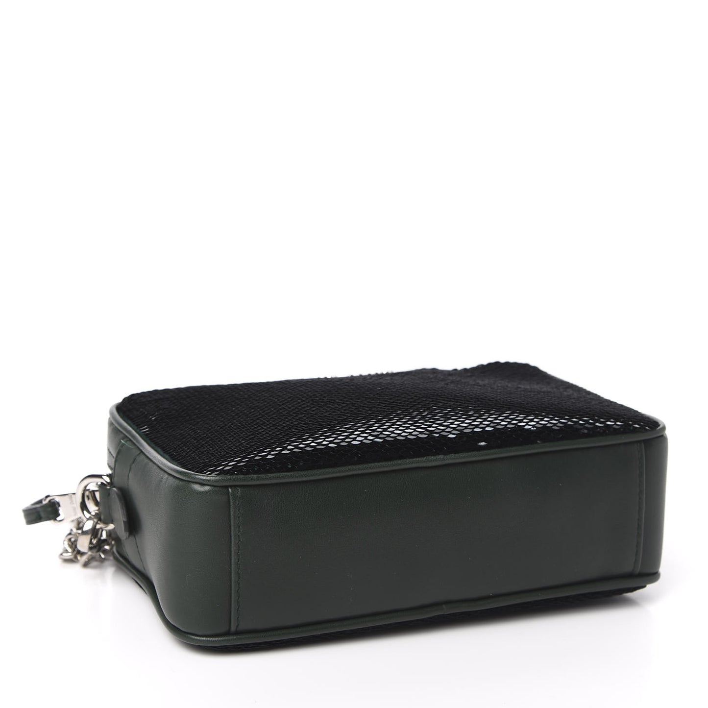Paillettes Sequin Chain Camera Bag Smeraldo