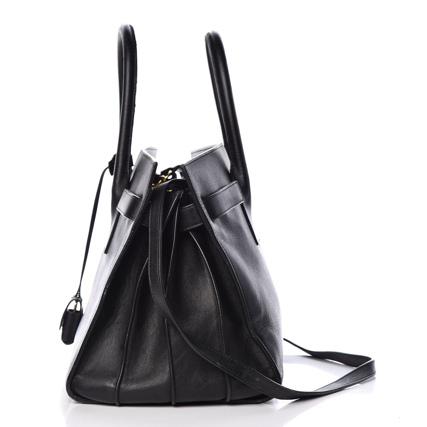 Calfskin Small Sac De Jour Black