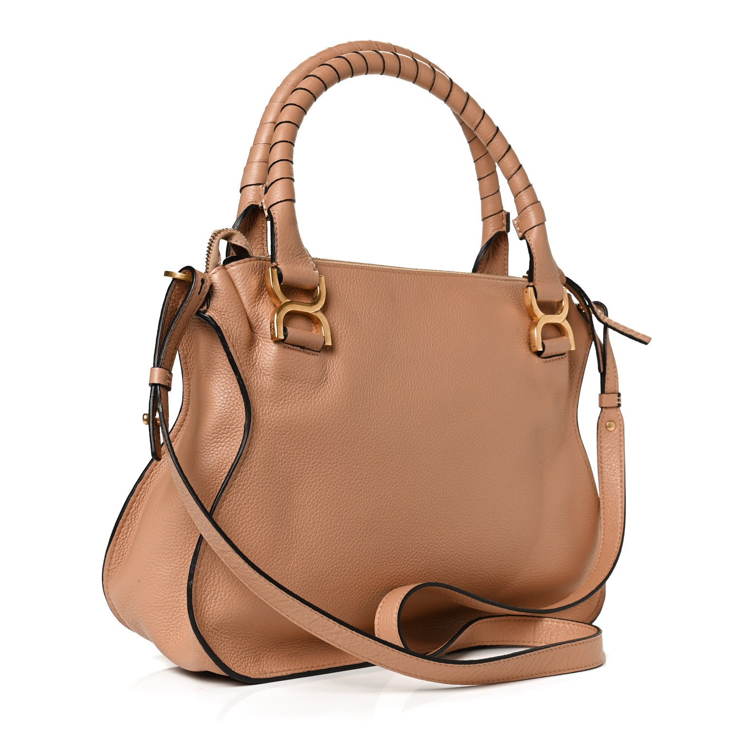 Chloe Calfskin Medium Marcie Satchel Light Tan 3 of 11