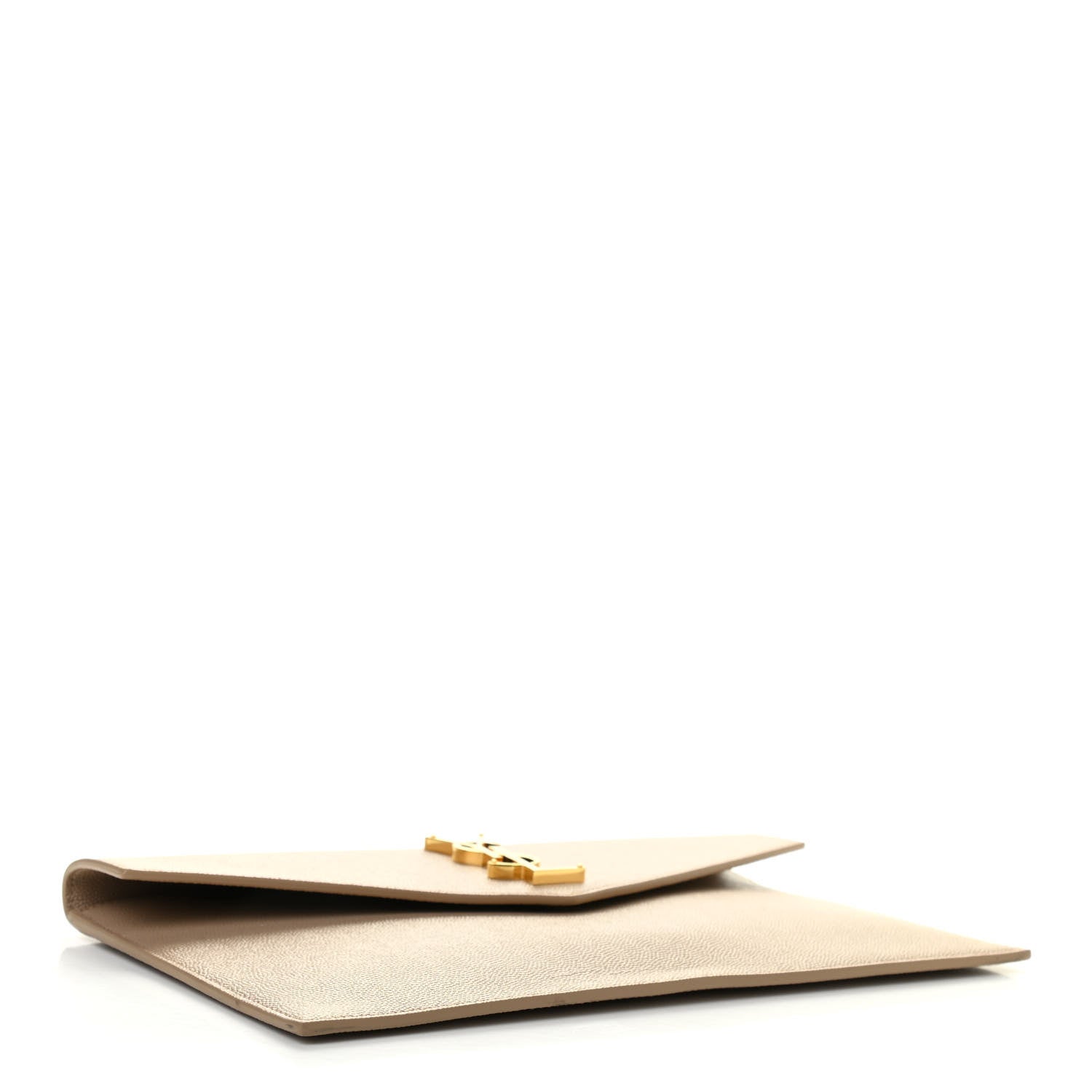 Saint Laurent Grain De Poudre Uptown Pouch Dark Beige 4 of 7