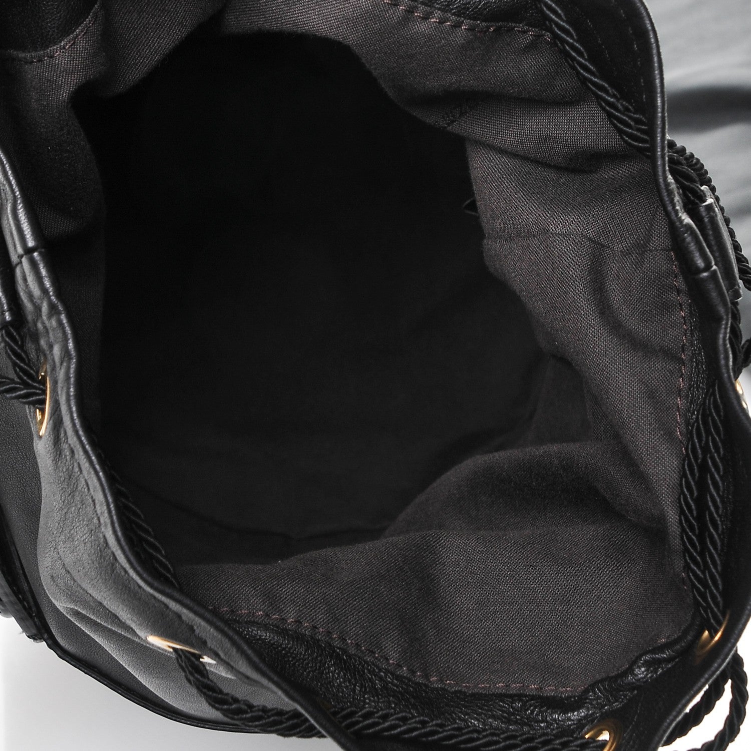 Fendi Patent Palazzo Bucket Bag Black 5 of 7