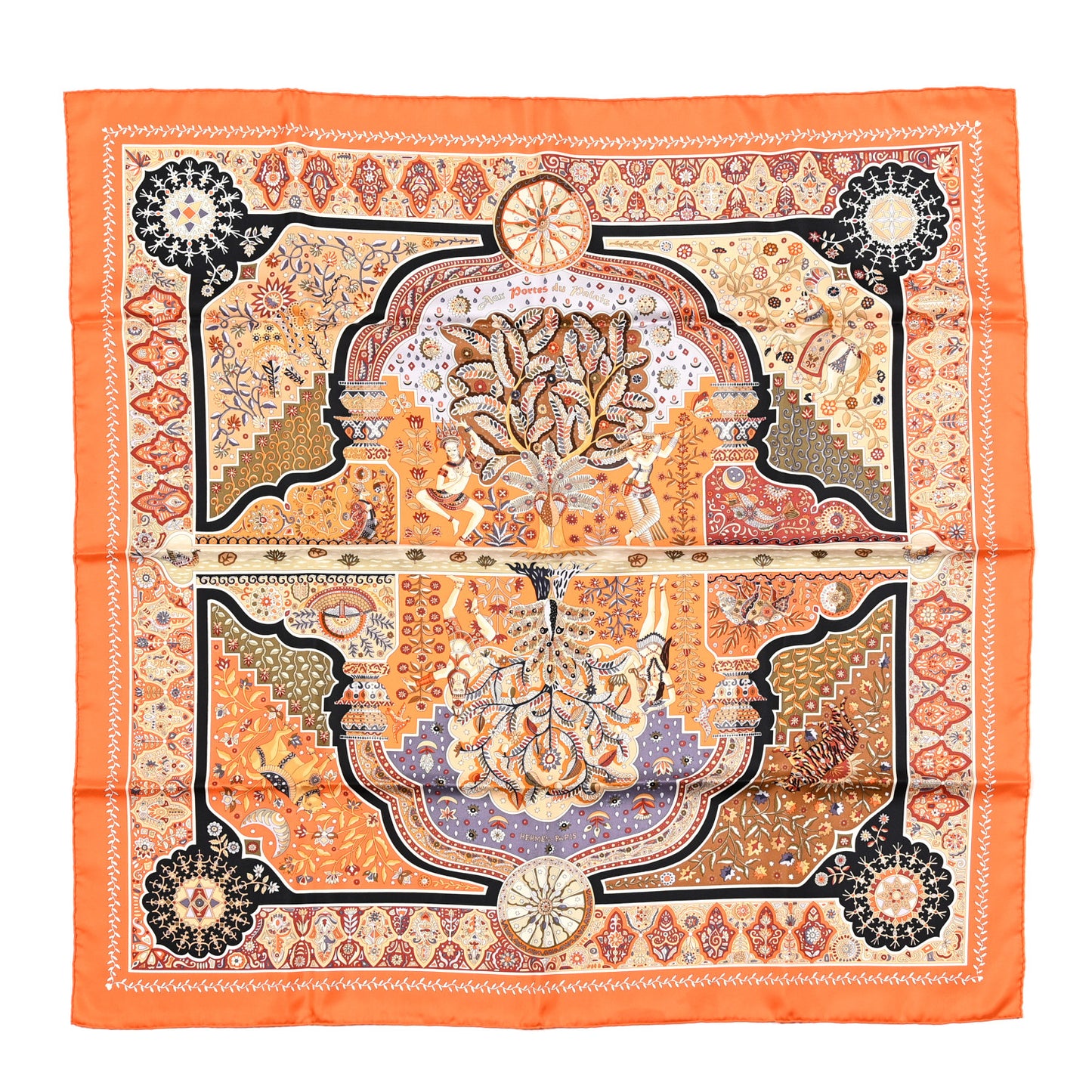 Silk Aux Portes Du Palais Scarf 90
