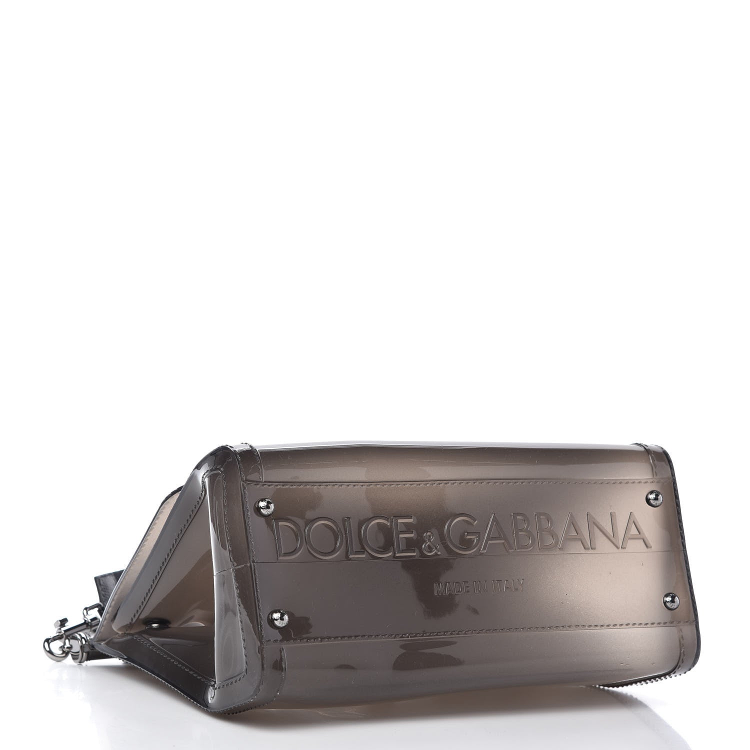 Dolce & Gabbana Rubber Semi Transparent Miss Sicily Satchel Back 4 of 8