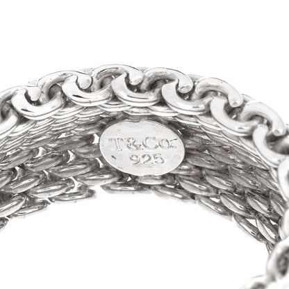 Tiffany Sterling Silver Mesh Somerset Ring 54 6.75 4 of 4