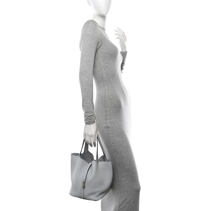 Hermes Taurillon Clemence Picotin Lock 22 MM Bleu Pale 2 of 11