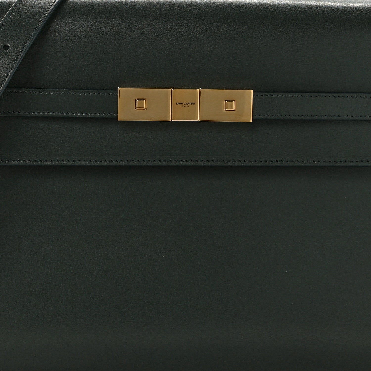 Saint Laurent Smooth Calfskin Manhattan Shoulder Bag Dark Green 7 of 12